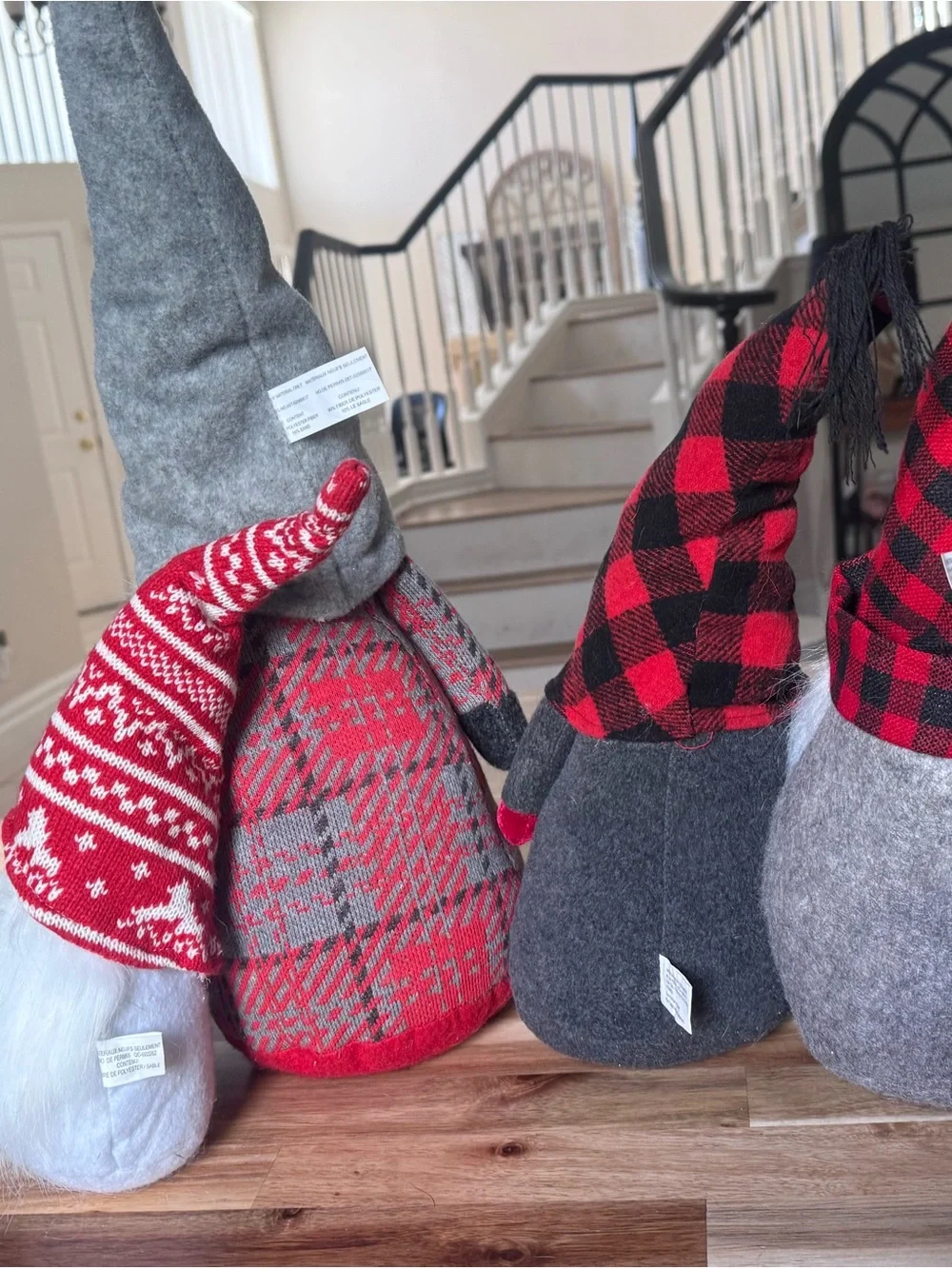 Pottery barn Holiday Gnome family 4. Plush Décor - weighted.